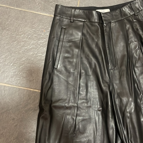 TIBI LEATHER STELLA PANTS - Picture 9 of 9